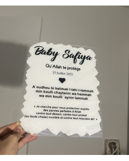 Plexi personnalisé enfants